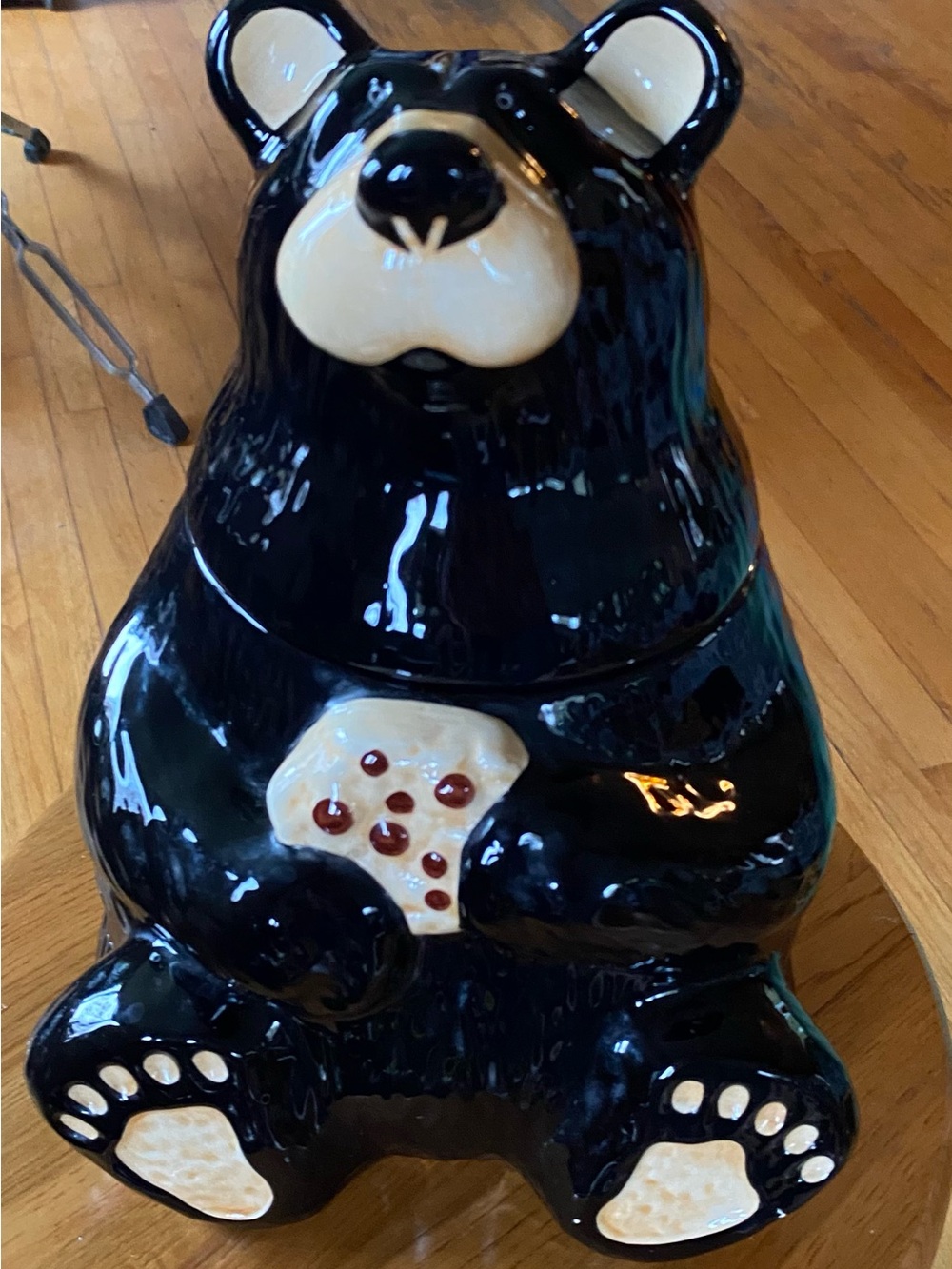 VTg Jeff Fleming  Ceramic BearFoots Cookie Big Sky Carvers Cabin Life